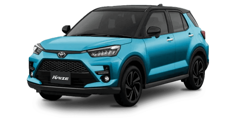 toyota raize biru