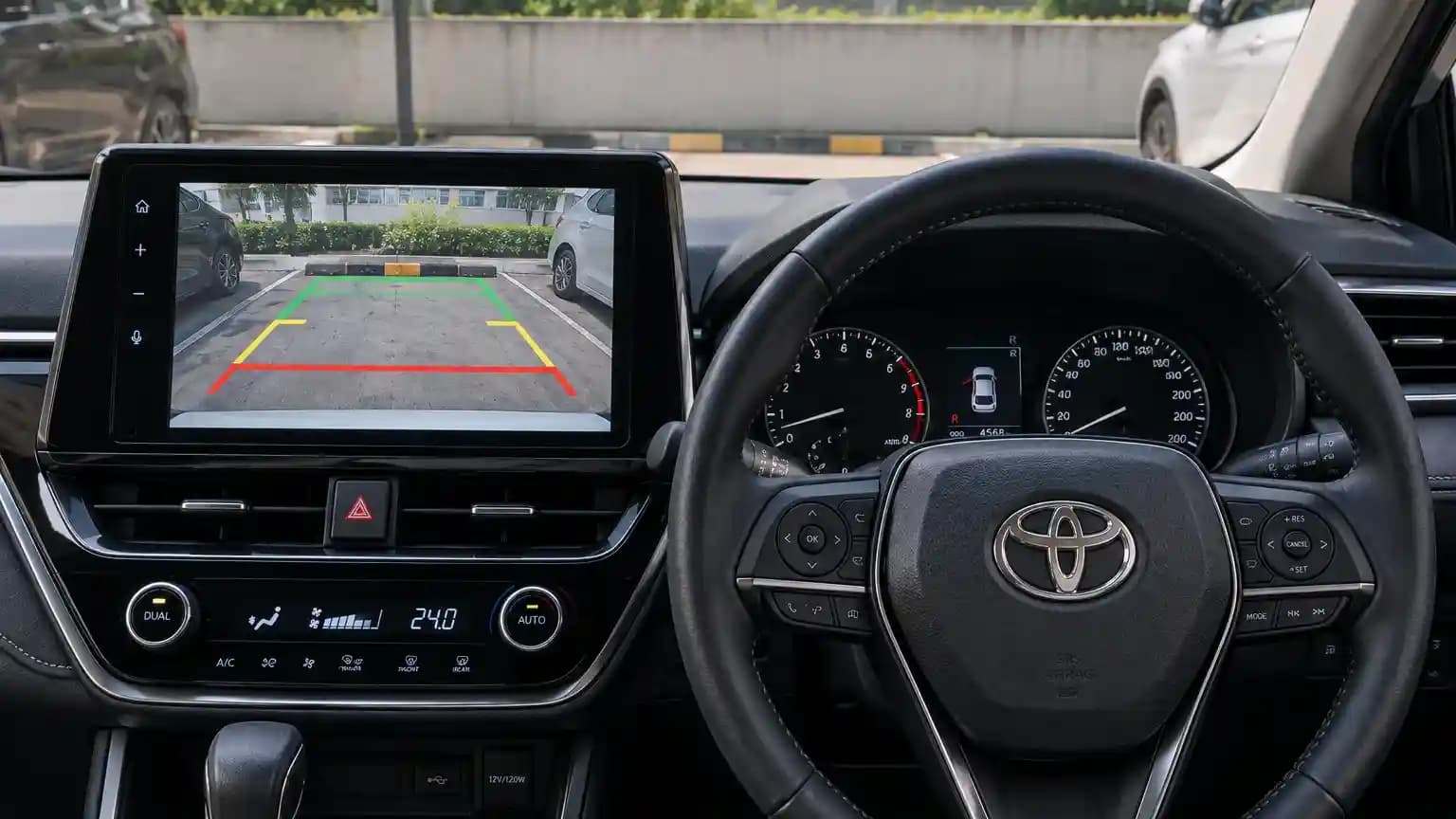 Arti warna garis panduan pada kamera mundur mobil