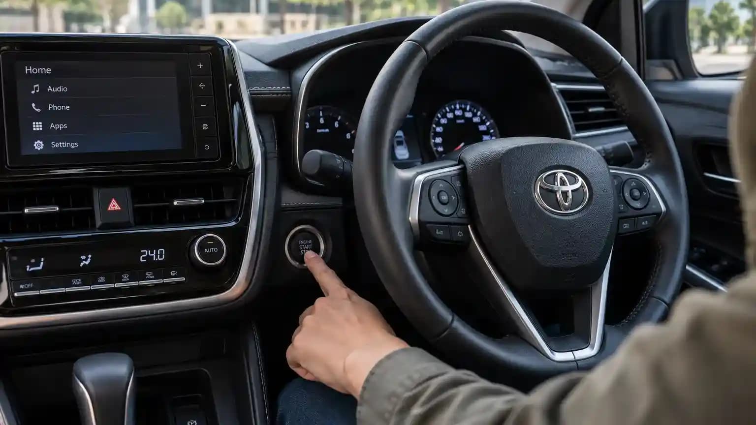 Tombol start stop mobil tidak merespons saat ditekan