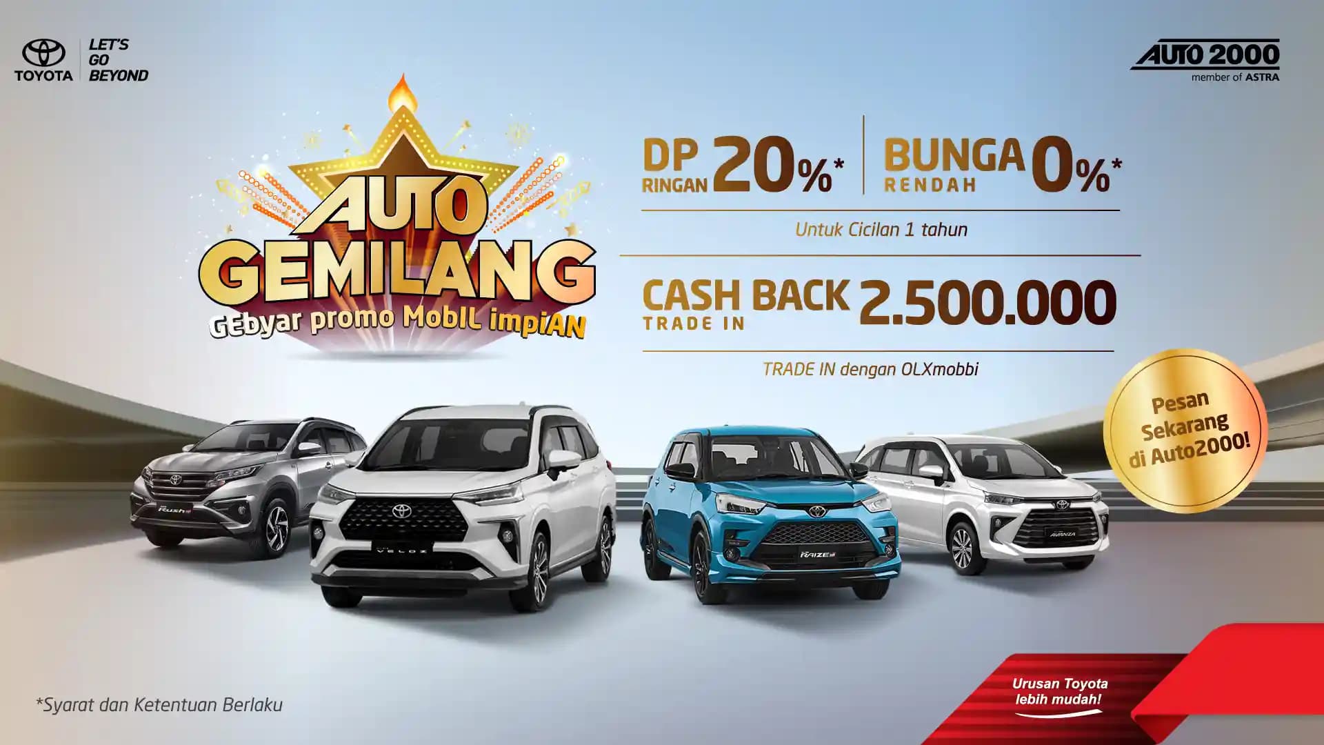 Promo Auto Promo Toyota Terbaru 2025 di Dealer Resmi Auto2000